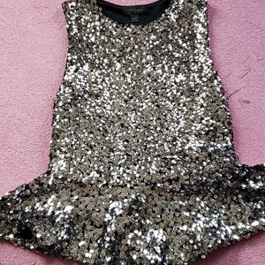 Topshop sequin top
